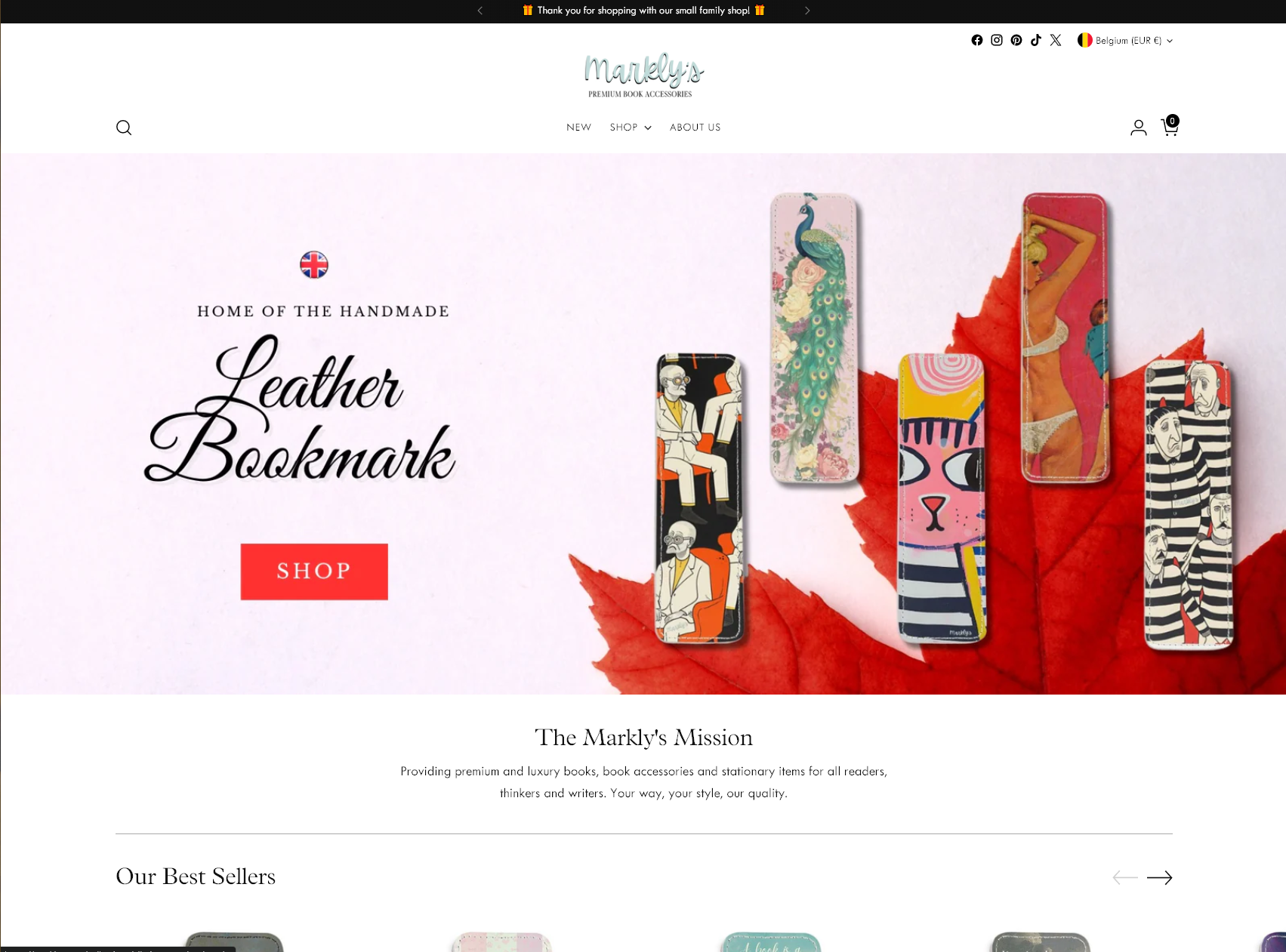 Markly's - Masters in Handcrafted Leather Bookmarks